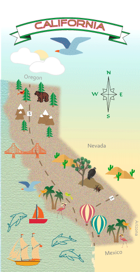 california map