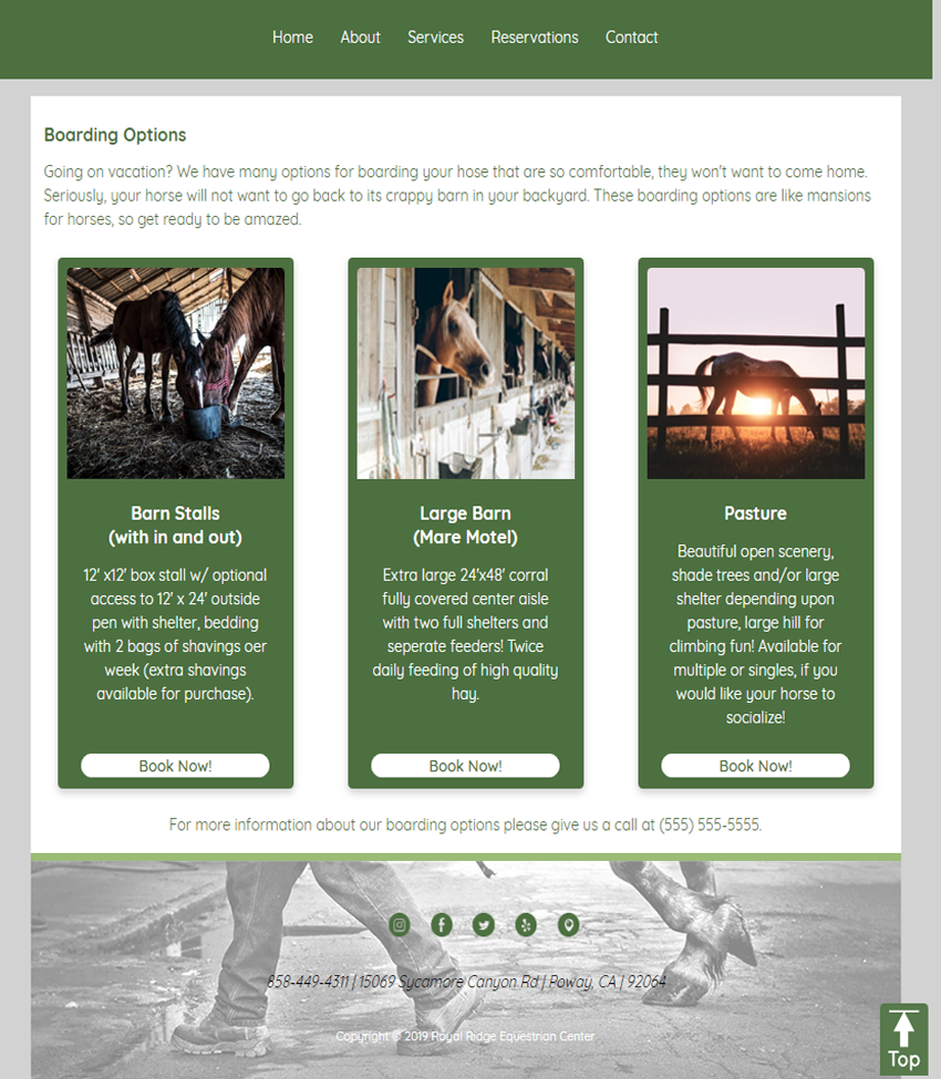 Royal Ridge home page